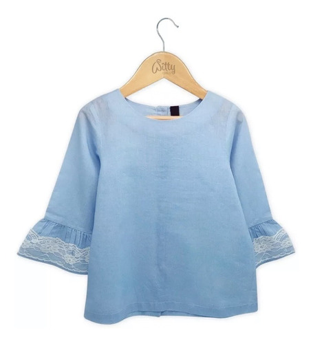 Imagen 2 de 8 de Blusa Manga Larga C/ Puntilla - Se Lista Witty Girls Nena