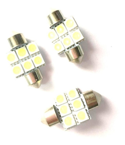 Luz Tubular Lámpara 6 Led  31mm Patente Tablero Plafón