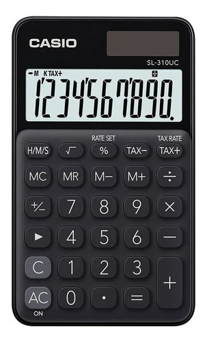 Calculadora De Escritorio De 10 Dígitos Negro Casio