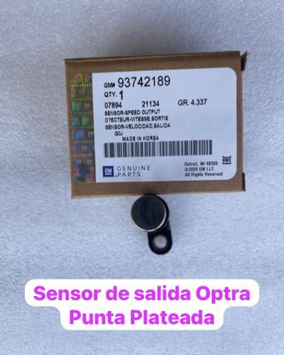 Sensor De Velocidad Salida Optra Punta Plateada 