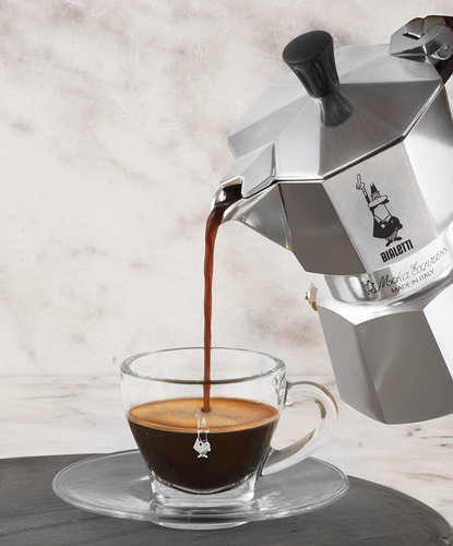 Cafetera Bialetti Moka Express, Aluminio Pulido De 237 Ml