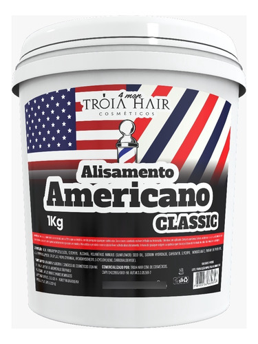 Alisamento Americano Elfa's Men - Relaxamento P/ Cabelo 1kg