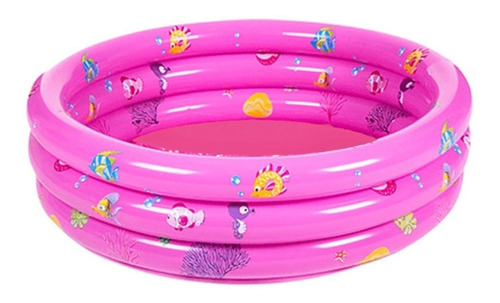 Piscina Inflable Plástico Bebe 3 Anillos 100 Cms Verano