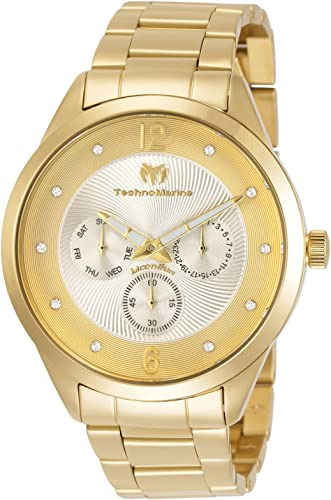 Technomarine Tm-117041 Moonsun - Reloj De Cuarzo Dorado Con