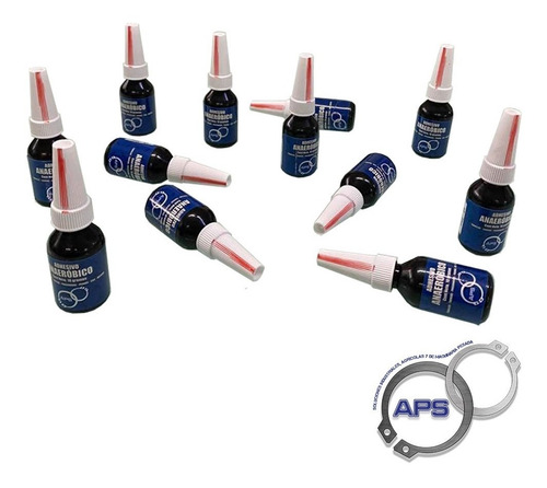 Imagen 2 de 5 de Fijador De Roscas Aps Adhesivo Rojo Para Tornillos 10 Ml