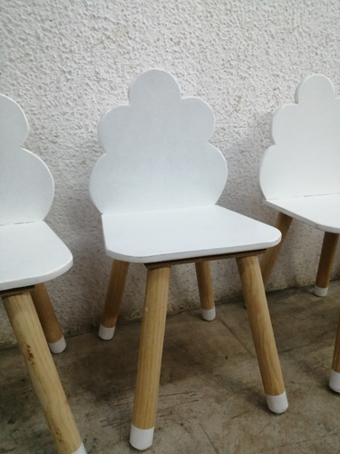 Set De Mesa Nube Infantil + 2 Sillas Didáctico Montessori