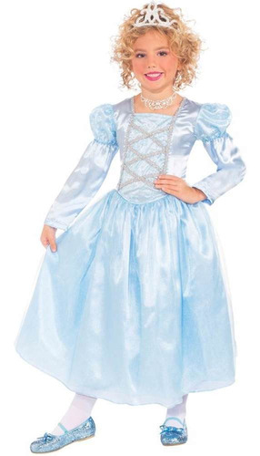 Disfraz Para Niña La Princesa Azul Talla S   Halloween