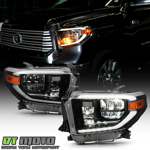 Par Faros Negro Led Drl Toyota Tundra Limited 2018 5.7l