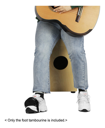 Pandeiro, Tamborim, Pé, Abs, Metal Com Acessório, Cajon