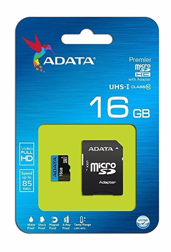 Memoria Micro Sd 16gb Adata Premier Clase 10 85 Mbps Promo