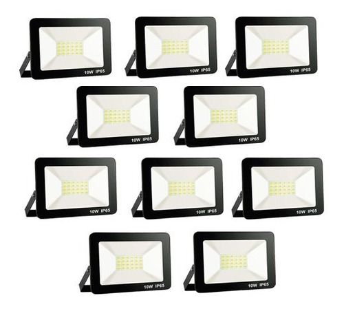 Pack X 10 Foco Led 10w Ip65 - Calidad Garantizada Unilux