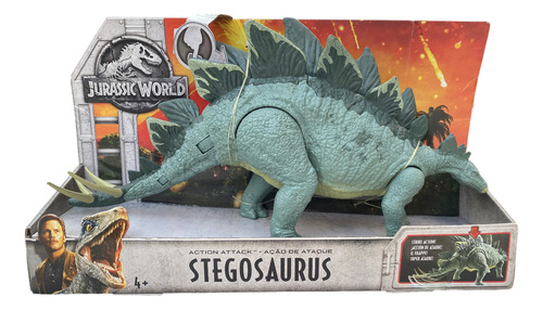 Stegosaurus Action Attack Jurassic World (Usado)