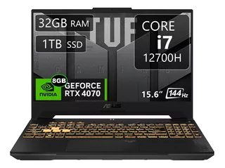 Asus Tuf F15 Fx507, I7-12700h, 32gb, 1tb Ssd, Rtx4070, 144hz