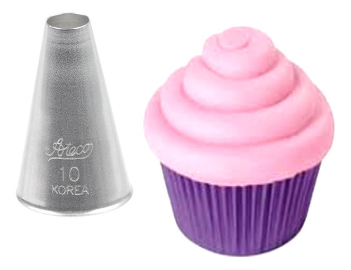 Boquilla Ateco N° 10 Para Decorar Cupcakes Y Tortas