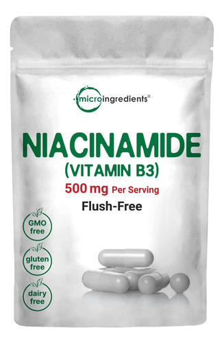 Micro Ingredientes Niacinamida Vitamina B3 500mg Por Porción