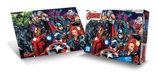Imagen 1 de 3 de Puzzle Rompecabezas 120 Pzas Avengers Marvel Super Heroes Ed