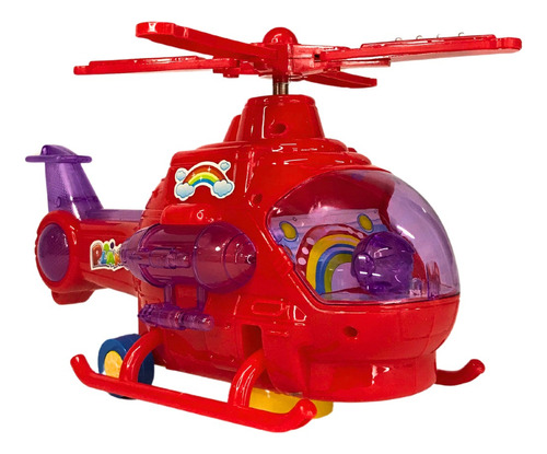 Helicóptero Juguete Para Niños A Pilas Con Luces Y Sonido 