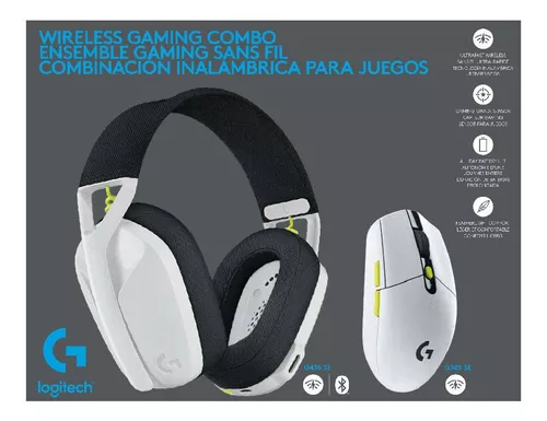 Combo Logitech inalámbrico Auricular G435 SE + Mouse G305 SE White