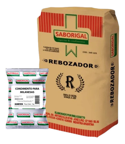 Kit#2 Condimento Para Milanesas X 1kg + Rebozador X 5kg 