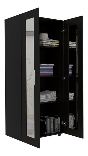 Closet Z 80 X 180 X 48 Rta Wengue Color Negro