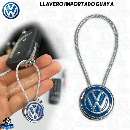 Llavero De Lujo Volkswagen Tipo Guaya Llave Golf Mk7 Tiguan 