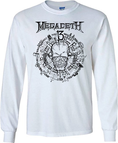 Megadeth Playeras Manga Larga Para Hombre Y Mujer D6