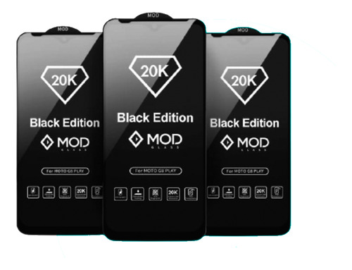 Mica De Motorola Moto G9 Play Black Edition 20k Antishock