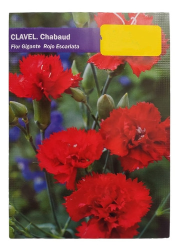 Semillas De Clavel (chabaud) Rojo Escarlata X 40 Uds