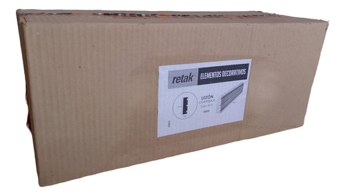 Retak Listón Con Rebaje 50 X 10 X 3 Cm Caja X 12 Unid