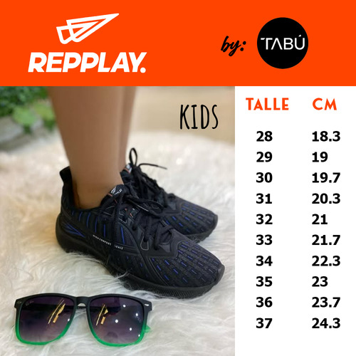 Zapatillas Repplay Kids Deportiva Urbana Arp2595 Color Iii
