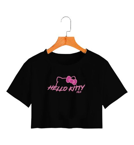 Croptop Hello Kitty Silueta Sanrio Unisex 