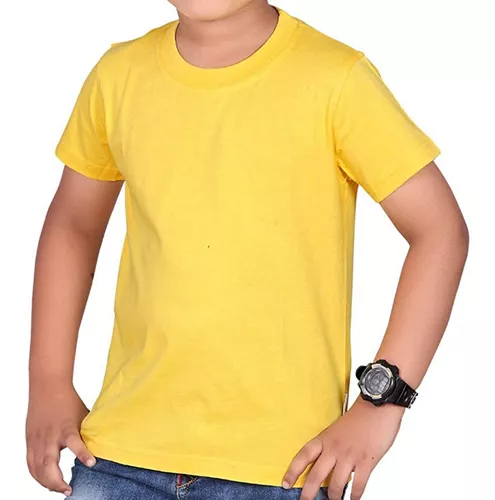 Camisa Brasil com Raça Amarela Amarelo, use criativa infantil 