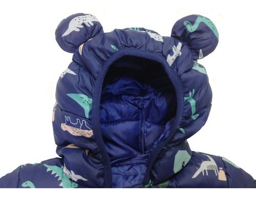 Chamarra Con Gorro Para Niña Conejitos Lila O Azul Niño Dino