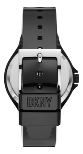 Reloj Mujer Dkny Chambers Analogo Poli Ne Color De La Correa Negro