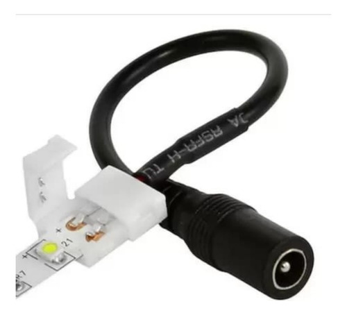 Conector Emenda Fita Led 2 Vias Rabicho Femea P4 Luz Branco-frio Tensão De Operação 12v 110v/220v