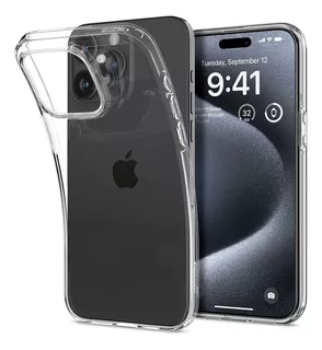 . Funda Spigen Crystal Flex Para iPhone 15 Pro Transparente