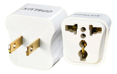 Adaptador Enchufe Con Toma Tierra Espiga Plana Op-603-a3