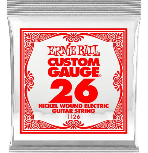 Cuerda Suelta 026 Ernie Ball 1126 Para Guitarra Electrica