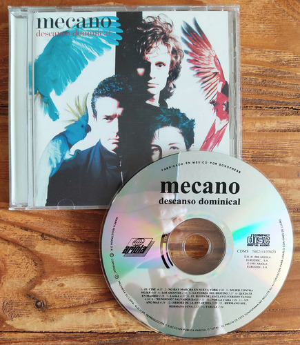 Mecano Descanso Dominical Album 1988 Cd Ariola México Raro