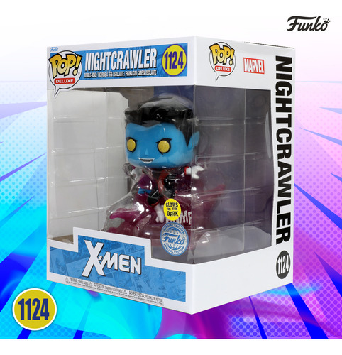 Funko Pop Nightcrawler #1124 Glow X Men Marvel Figura Deluxe