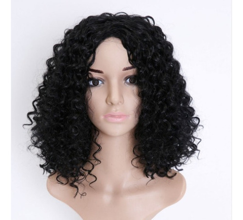 Peluche De Cabello Humano Natural Con Ondas De Agua 25cm *