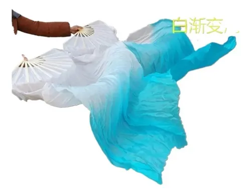 comprar I Un Par De Abanicos De Bambú Teñidos Velo Danza Del Vientre