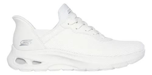 Tenis Mujer Skechers Slip Ins Bobs Sport - Blanco