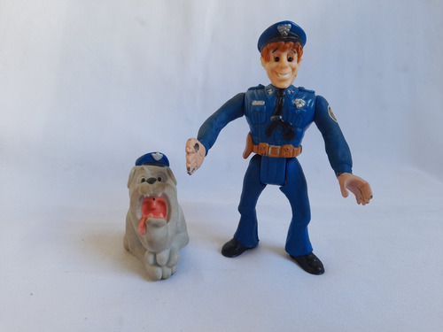 Muñeco Coleccion Locademia De Policia Mahoney Y Perro (Usado)