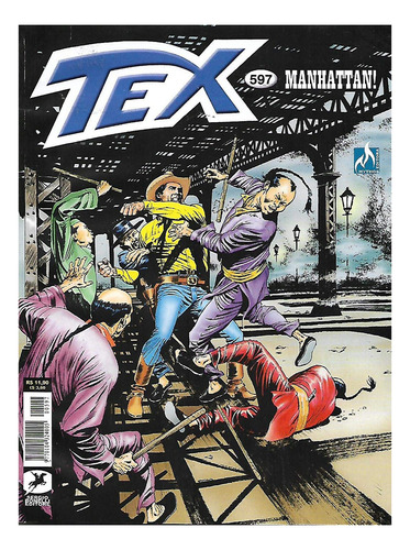 Tex: Manhattan!, De Mauro, Boselli. Tex, Vol. 597. Editorial Mythos, Tapa Mole, Edición 597 En Português, 2019