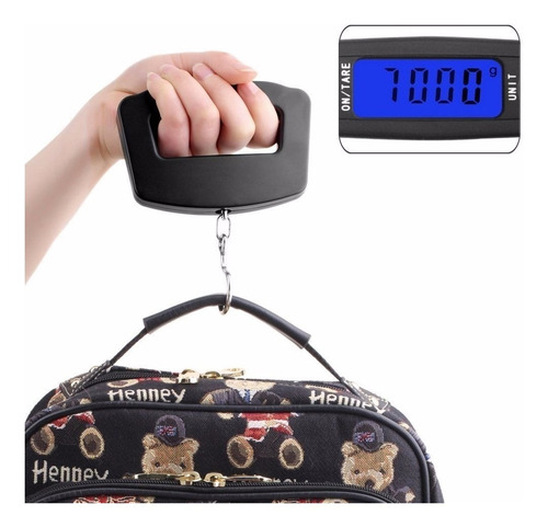 Balanza Portatil Digital 50kg/10g Para Equipaje Modelo Wh-a0