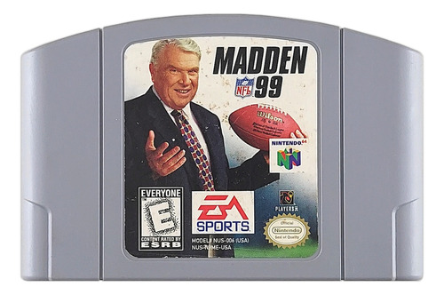 Madden Nfl 99 Original Nintendo 64 N64