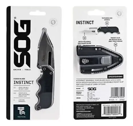 Faca Sog Instinct Mini Satin 5cr15 G10 | Parcelamento sem juros