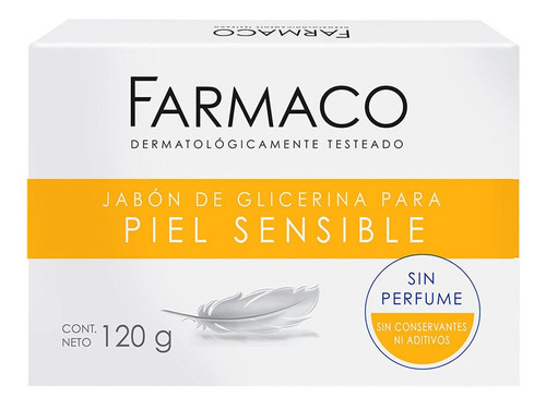 Jabón De Glicerina Neutro 120g -  Farmaco 