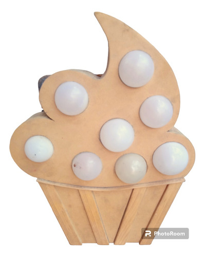 Figura Decorativa De Mdf Tipo Helado. 